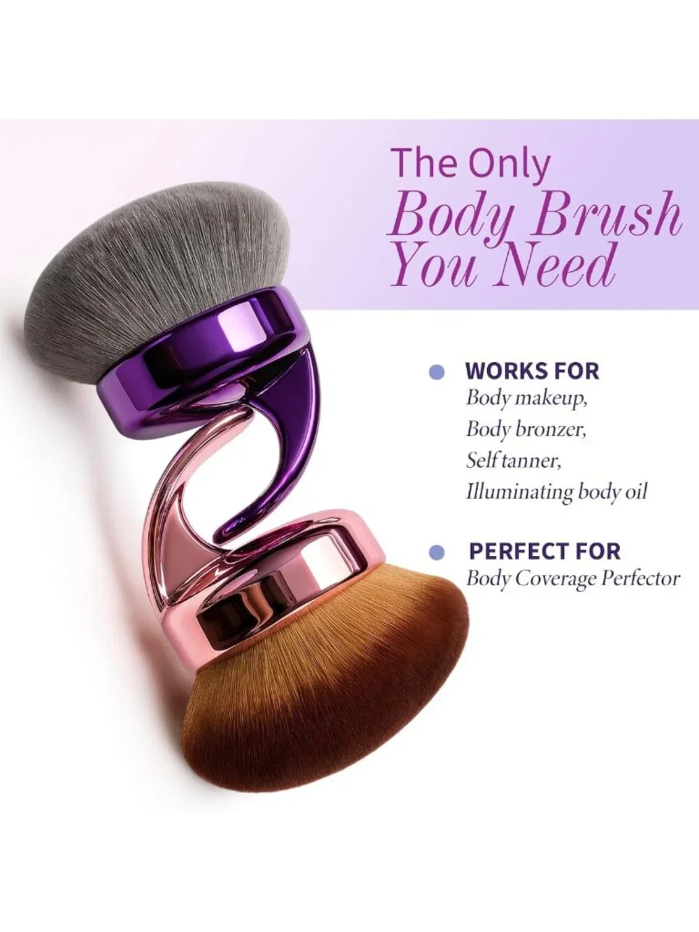 Ultra Large Body Makeup Brush for Self Tanner & Bronzer - Kabuki Blending Tool
